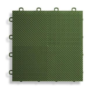 BlockTile 12'' x 12'' Deck and Patio Flooring Tile in Green
