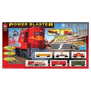 Lifelike Trains HO Scale Power Blaster Train Set   Toys & Games