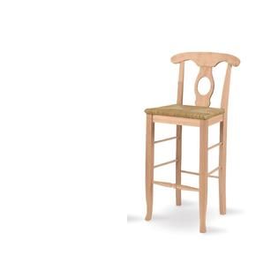 International Concepts Empire Stool 29 Seat Height Unfinished   Home