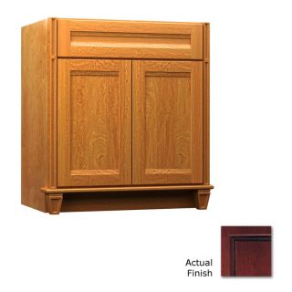 KraftMaid Key Biscayne Sonata Cabernet Traditional Bathroom Vanity (Common 30 in x 21 in; Actual 30 in x 21 in)