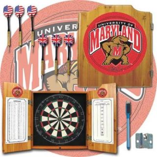Maryland University Dart Cabinet   includes Darts and Board