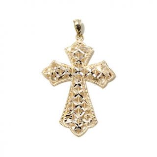 Michael Anthony Jewelry® 10K Diamond Cut Cross Pendant   7732107