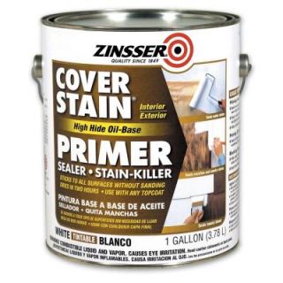 Zinsser 1 gal. White Flat Cover Stain Primer (Case of 4) 3551