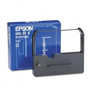 Epson ERC03B Fabric Black Cash Register Ribbon, 6M Yield   Office