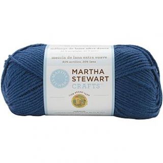 Lion Brand Martha Stewart Extra Soft Wool Blend Yarn sailor blue