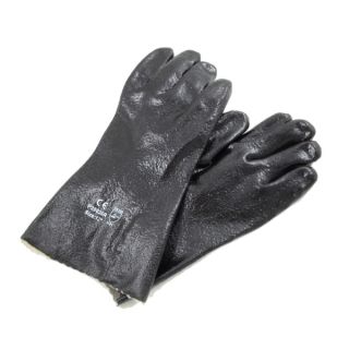Azusa Safety Black PVC Interlock Liner Rough Finish 12 inch Gloves (12