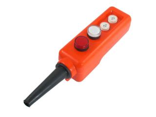 Red White LED Lamp Up down Hoist Hand Operate Pushbutton Switch 12V
