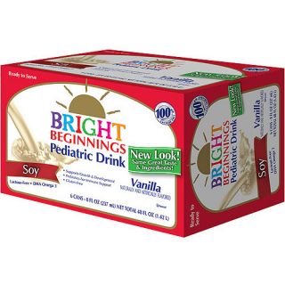 Bright Beginnings Vanilla Soy Pediatric Drink, 8 fl oz, 6 count
