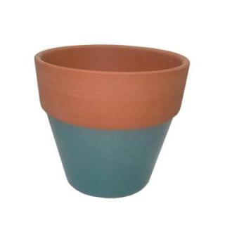 6 1/2 in. Round Glazed Clay Flower Pot YBH027