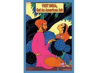 Visit India Get An American Job 12x18 Giclee On Canvas