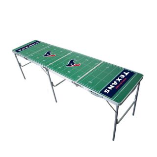 Wild Sports 96 in x 24 in Rectangle Cast Aluminum Houston Texans Folding Table