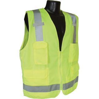 Radians Class 2 Surveyor Safety Vest — Lime, 3XL, Model# SV7G  Safety Vests