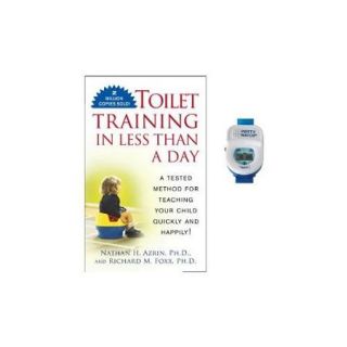 Toilet Training in Less Than A Day Guide Book with Potty Watch Trainer, Blue