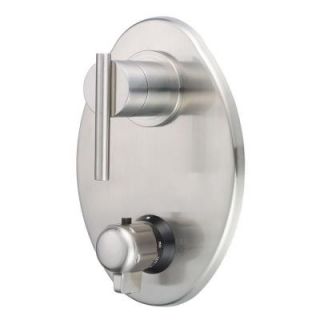 Danze Parma 2 Handle 1/2 in. Thermostatic Valve Trim Kit in Brushed Nickel (Valve Not Included) D560158BNT