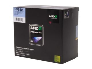AMD Phenom 9950 Agena Quad Core 2.6 GHz Socket AM2+ 125W HD995ZXAGHBOX Black Edition Processor
