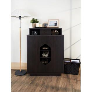 Furniture of America Espresso Irize Modern Shoe Cabinet   Home