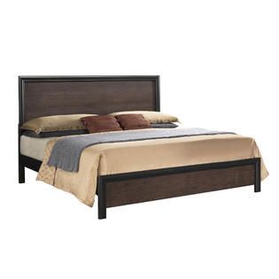 CorLiving Clear Lake Honey Black and Warm Brown King Sized Bed