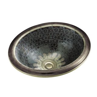 KOHLER Intaglio Sandbar Drop in Oval Bathroom Sink