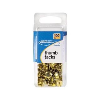 WorkEssentials 100 Count Gold Thumb Tack (Set of 6)