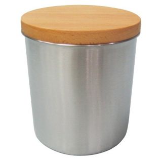 Threshold™ Stainless Steel Canister with Wood Lid   Team Color