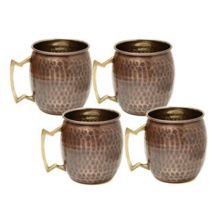 Old Dutch Moscow 24 Oz. Hammered Mule Mug (Set of 4)