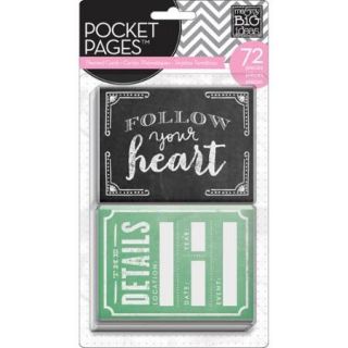 Me & My Big Ideas Pocket Pages Themed Cards 3"X4" 72/Pkg Follow Your Heart
