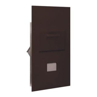 Salsbury Industries 3600 Series Collection Unit Bronze Private Rear Loading for 6 Door High 4B Plus Mailbox Units 3600C6 ZRP