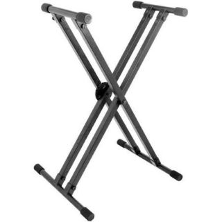 On Stage Stands Heavy Duty Deluxe X ERGO LOK Keyboard Stand