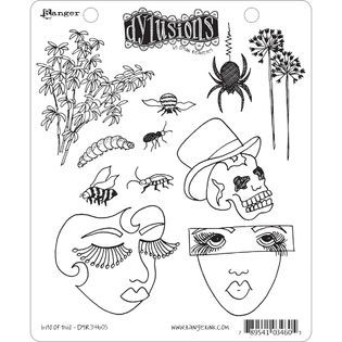 Dyan Reaveleys Dylusions Cling Stamp Collection Bits Of This   Home