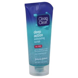 Clean & Clear  Exfoliating Scrub, Deep Action, Oil Free, 5 oz (141 g)
