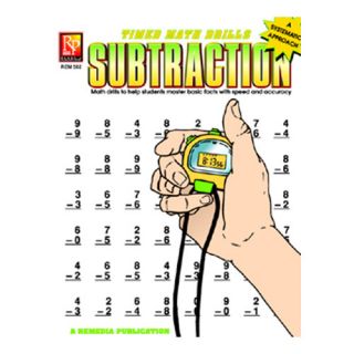 Timed Math Facts Subtraction Book by Remedia Publications