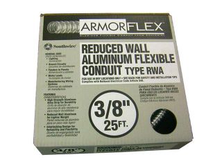 Southwire 55082021 3/8" X 25' Armor Flex® Reduced Wall Flexible Aluminum Condui