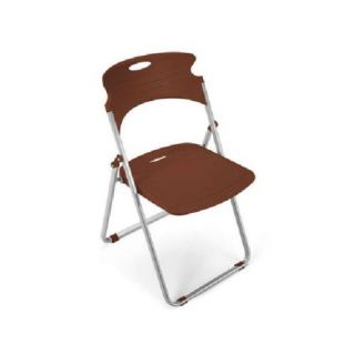 Best Chocolate plastic folding chair with built in carrying handle 303 P19 BE