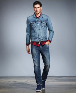 Levis® Trucker Jacket, Flannel Shirt & 541 Athletic Fit Jeans   Men