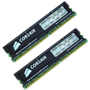 Corsair TWINX Dual Channel 2048MB PC3200 DDR 400MHz Memory (2 x 1024MB)