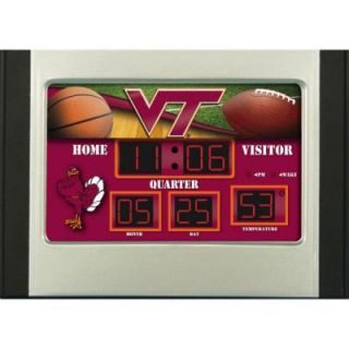 Virginia Tech University 6.5 in. x 9 in. Scoreboard Alarm Clock with Temperature 0128625