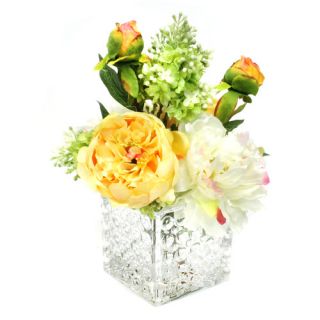 Garden Floral in Glass Vase by Dalmarko Designs