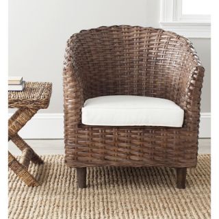 Safavieh Omni Natural Wood Barrel Chair