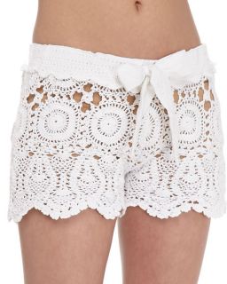 Letarte Crochet Tie Waist Shorts & Microfiber Boyshort Underwear