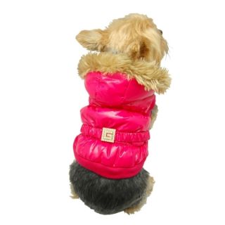 Insten Hot Pink Pet Puppy Dog Soft Warm Furry Hoodie Trim   17122454
