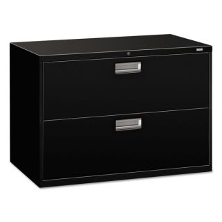 HON 600 Series 42 Inch Wide Two Drawer Light Gray Lateral File Cabinet