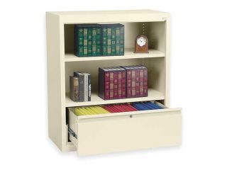 ATLANTIC METAL BD10361842 07 Bookcase Drawer Cabinet, 2 Shelf, Putty