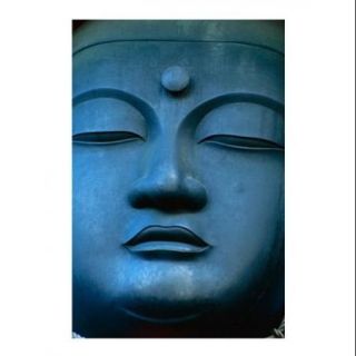 Close up of the face of a Buddha Statue, Tokyo, Honshu, Japan Poster Print (18 x 24)