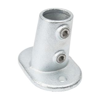 B&K 1 1/4 in x 1 1/4 in Gray Galvanized Steel Structural Pipe Fitting Floor Flange