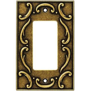 Brainerd French Lace Single Decorator / GFCI Wall Plate, Available in Multiple Colors