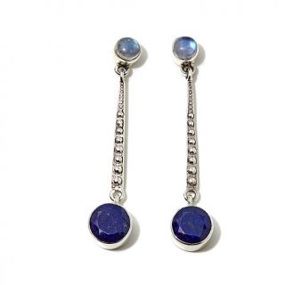 Nicky Butler Lapis and Moonstone Sterling Silver Linear Drop Earrings   8034738