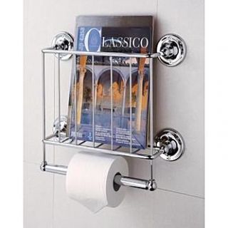 Neu Home Wall Mount Magazine Rack with Toilet Paper Holder   Home