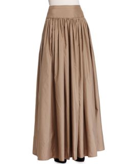 Michael Kors Collection Banded Waist Hostess Skirt, Fawn