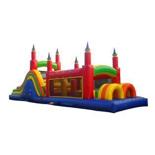 JumpOrange Commercial Grade 40 Rainbow Mega Inflatable Obstacle