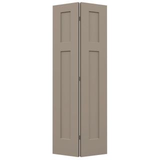 ReliaBilt Sand Piper Hollow Core 2 Panel Square Bi Fold Closet Interior Door (Common 24 in x 80 in; Actual 23.5 in x 79 in)